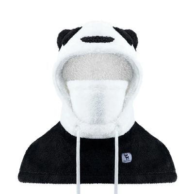 Qunature Panda Ski Balaclava for Kids/Adults Size M - Black/White