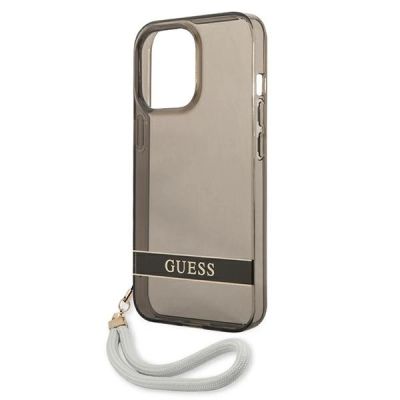 6. Guess GUHCP13LHTSGSK iPhone 13 Pro / 13 6.1" black/black hardcase Translucent Stap
