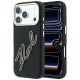 Karl Lagerfeld Smooth Big Resin Signature Logo Case for iPhone 18 Pro / 17 Pro - Black