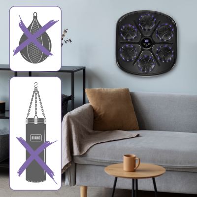 8. TB03 Bluetooth Electronic Boxing Target with Music and HMS Gloves