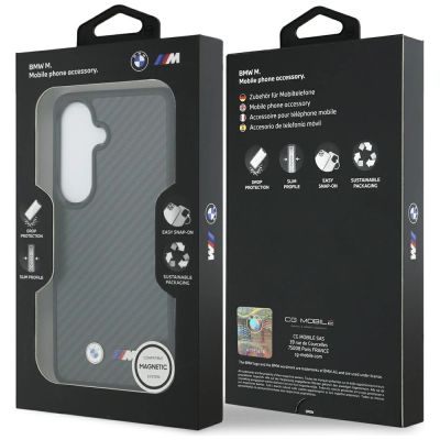 8. BMW M Kevlar Logo MagSafe Case for Samsung Galaxy S26 - Black