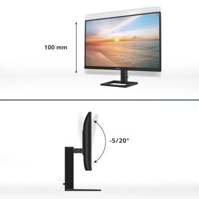 15. MONITOR PHILIPS LED 23.8" E-LINE 24E1N1300AE/00 100Hz