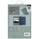 7. Uniq Belmont RFID Blocking Passport Case - Green/Ivory