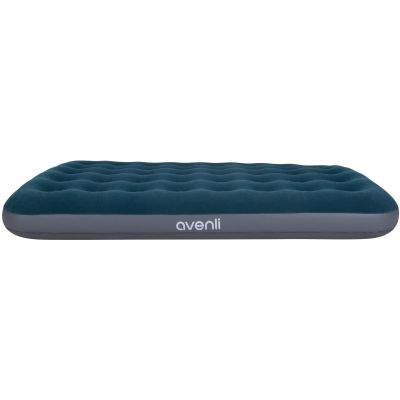 36. FLOCKED MATTRESS FOR 2 PEOPLE WITH BUILT-IN FOOT PUMP 191x137x22CM 24131