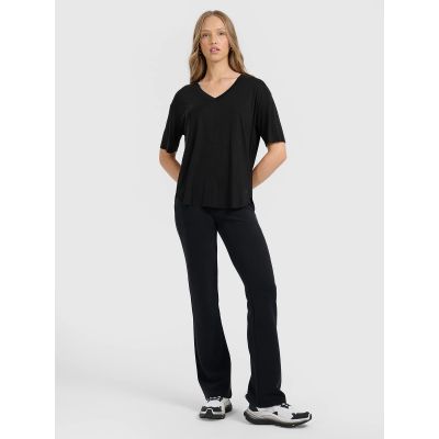 6. Women's oversize T-shirt with modal 4F 4FRAW25TTSHF3283-21S