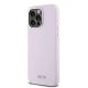 2. DKNY Liquid Silicone Small Metal Logo MagSafe Case for iPhone 14 Pro Max - Pink