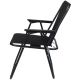 10. CAMPING CHAIR WITH ARMRESTS 52x44x75CM FOLDING BLACK