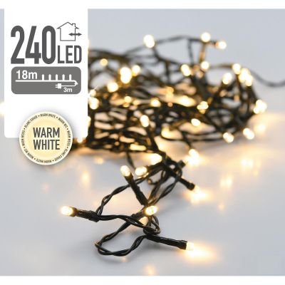 14. CHRISTMAS TREE LIGHTS LIGHT CHAIN 240 LED WARM WHITE