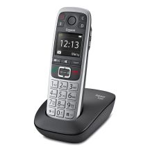 Gigaset E560 DECT telephone, caller ID, Black, Silver