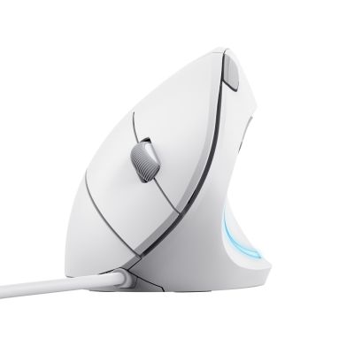 6. TRUST Verto ERGO vertical ergonomic White mouse