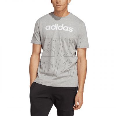 2. adidas Essentials Single Jersey Linear Embroidered Logo Tee M IC9277