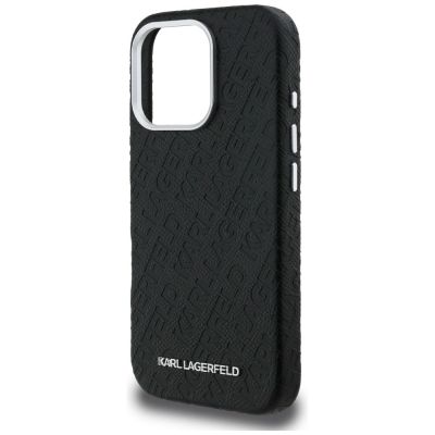 6. Karl Lagerfeld FW Stamped Karl MagSafe Case for iPhone 16 Pro - Black