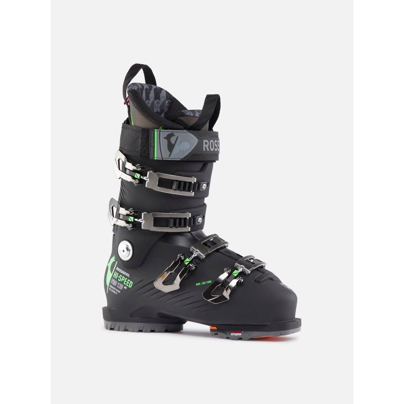 ROSSIGNOL HI-SPEED Pro 120 Mv Gw Ski Boots - Black/Green
