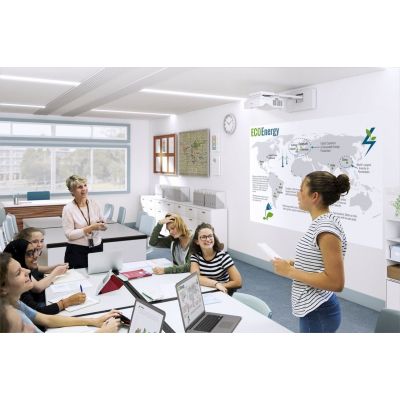 15. Epson EB-770Fi data projector, ultra-short-throw projector, 4100 ANSI lumens, 3LCD, 1080p (1920x1080), White