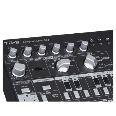 10. Behringer TD-3-BK Bassline Synthesizer