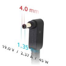 Akyga AK-ND-54 AC Adapter for Asus Notebook (19V; 2.37A; 45W; 4mm x 1.35mm)