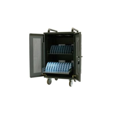 2. Avtek International Avtek Charging Cart 20 Portable Device Management Cabinet Black
