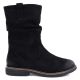 2. Women's insulated ankle boots with a ruffled upper, black M.Daszyńskie SA296-5