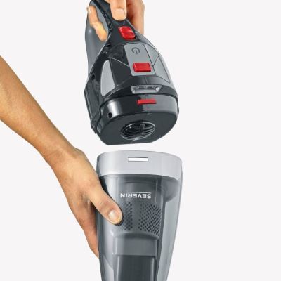 6. Severin HV 7147 Stick Vacuum Cleaner/Electric Brush Battery Dry Combi Black, Gray, Red
