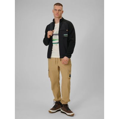 6. Regular men's fleece with stand-up collar 4F 4FRAW25TFLEM446-20S