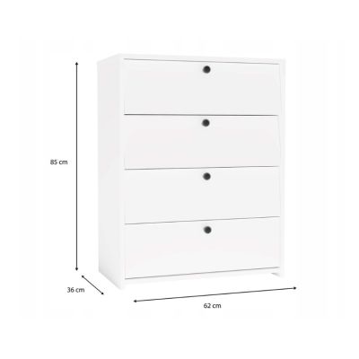 9. LOKA SHOE CABINET WHITE