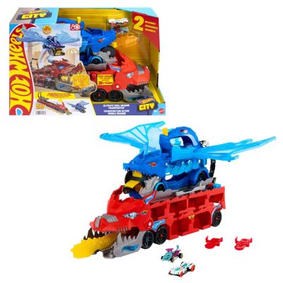 2. Hot Wheels City Ultimate Dual Dragon Transporter