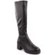 15. Women’s Heeled Platform Boots, Warm-Lined, Black, Vinceza 58332