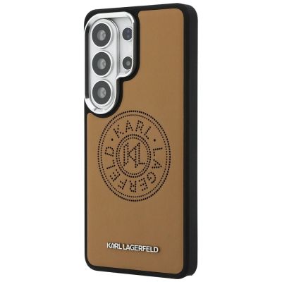 2. Karl Lagerfeld Perforated KL MagSafe Case for Samsung Galaxy S26 Ultra - Brown