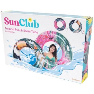 21. TROPICAL SWIMMING RING 115CM 37598 GREEN