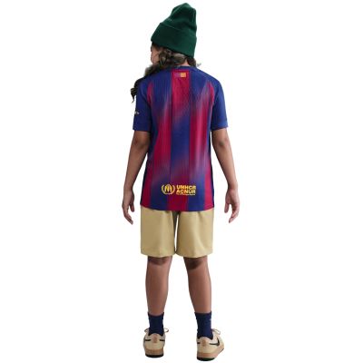 2. Nike FC Barcelona 2025/26 Match Home Kids' Jersey navy-burgundy HJ5216 456