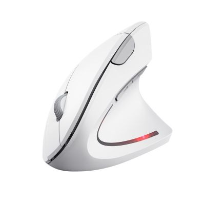 4. TRUST Verto Wireless Vertical Ergonomic Mouse, White