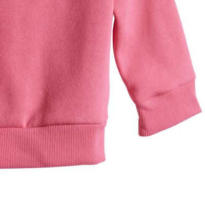 12. Adidas Essentials Pink and Gray Kids Tracksuit JY0303