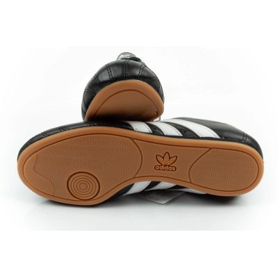 9. Adidas women's sports shoes Taekwondo Lace black fashionable leather