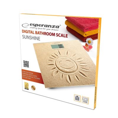 10. Esperanza Sunshine EBS006 Bathroom Scale (Sand Color)
