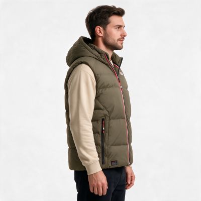 3. Men’s vest Geographical Norway VITO KAKI DB MEN 001 (WZ6239H/GN-KAKI)
