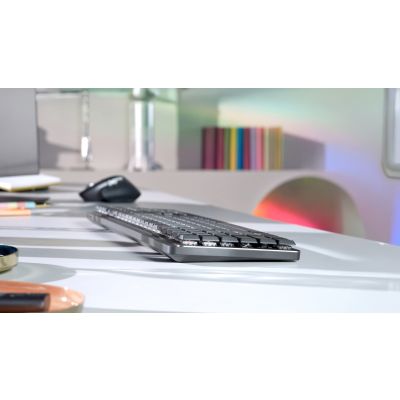 5. Logitech MX Mechanical Keyboard Office RF Wireless + Bluetooth QWERTZ German Graphite, Gray