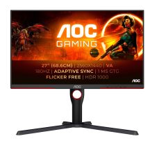 AOC G3 Q27G3XMN/BK Computer Monitor 68.6 cm (27") 2560 x 1440 px 2K Ultra HD LED Black