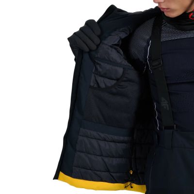 4. Men's ski jacket 4F M0787 orange 4FWAW25TTJAM0787 70S