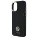 6. Guess Silicone Logo Strass 4G Case for iPhone 16 - Black