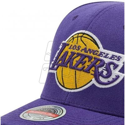 4. Mitchell &amp; Ness NBA Los Angeles Lakers Team Ground 2.0 Stretch Snapback Lakers Cap HHSS3257-LALYYPPPPURP