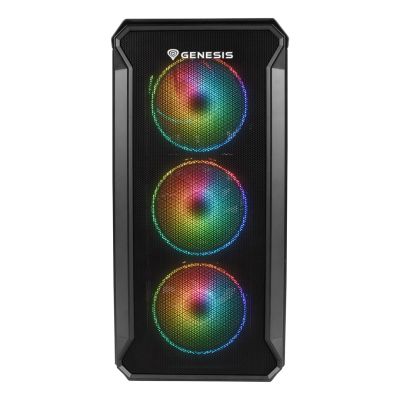 45. NATEC Genesis Irid 503 ARGB NPC-1559 Case (Micro ATX. Mini ITX; Black)