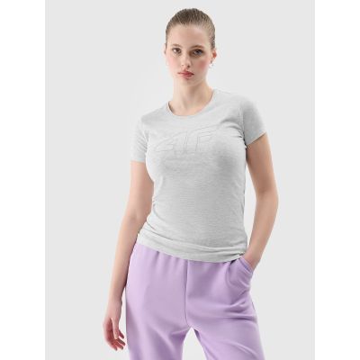2. Women's slim T-shirt with logo 4F 4FWSS24TTSHF1163-27M