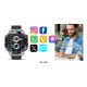 19. VELTORI VT100-1 Smartwatch + Black Silicone Strap + Black Eco Leather