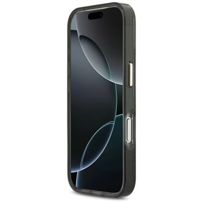 5. Guess IML Peony Dot MagSafe Case for iPhone 17 Pro - Black