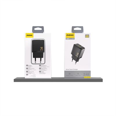 3. Dudao A23 2.4A USB-A Charger - Black