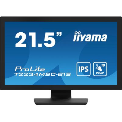 2. Monitor IIYAMA T2234MSC-B1S 21.5inch PCAP Bezel Free Front Speakers 10P Touch with Anti-Finger print coating IPS Panel 1920x1080