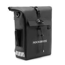 Rockbros Bike Bag with Backpack Function, Waterproof, with Helmet Attachment 18l - Black