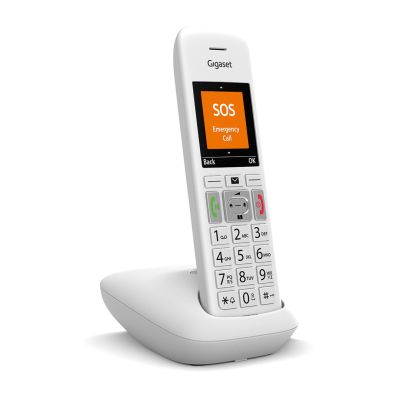 4. Gigaset E390 Analog/DECT Telephone Caller Name and Identification White