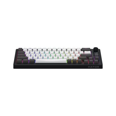 2. HATOR Skyfall Pro Wireless 65 Gaming Keyboard USB + RF Wireless + Bluetooth QWERTY US English Black, Gray