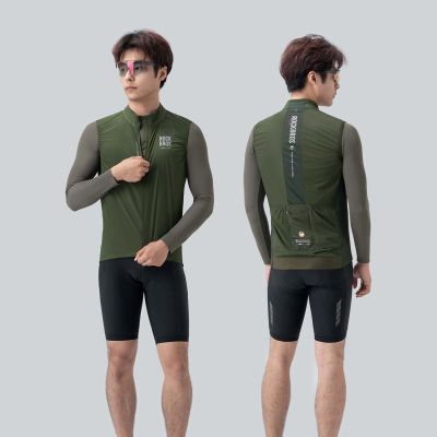 3. Rockbros TLMJ003-01 ROAD TO SKY men's lightweight breathable cycling vest M - green